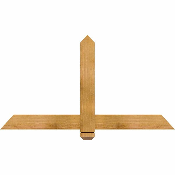 Ekena Millwork Eugene Rough Sawn Timber Gable Bracket, Western Red Cedar, 48"W x 26"H x 2"D x 4"F, 13/12 Pitch GBW048X26X0204EUG00RWR - main